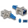 Delock LWL Hybrid Kupplung LC Simplex Stecker zu SC Simplex Buchse blau