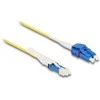 Delock LWL Kabelis CS Stecker zu LC Duplex UPC Singlemode G657A2 / OS2 Uniboot 0,5 m