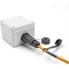 Delock LWL Kabelis LC Duplex zu LC Duplex mit Verschlusskappe Multimode OM2 IP68 staub- und wasserdicht 3 m