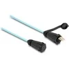Delock LWL Kabelis LC Duplex zu LC Duplex mit Verschlusskappe Multimode OM3 IP68 staub- und wasserdicht 2 m
