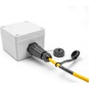 Delock LWL Kabelis LC Duplex zu LC Duplex mit Verschlusskappe Singlemode IP68 staub- und wasserdicht 1 m