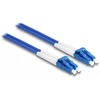 Delock LWL Kabelis mit Metallarmierung LC Duplex zu LC Duplex Singlemode OS2 1 m
