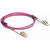 Delock LWL Kabelis mit Metallarmierung LC Duplex zu LC Duplex Multimode OM4 2 m