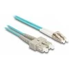 Delock LWL Kabelis mit Metallarmierung LC Duplex zu SC Duplex Multimode OM3 1 m