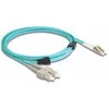 Delock LWL Kabelis mit Metallarmierung LC Duplex zu SC Duplex Multimode OM3 3 m