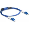 Delock LWL Kabelis mit Metallarmierung LC Duplex zu LC Duplex Singlemode OS2 1 m
