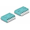 Delock LWL Kupplung HD LC Hexaplex Buchse zu LC Hexaplex Buchse aqua
