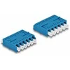 Delock LWL Kupplung HD LC Hexaplex Buchse zu LC Hexaplex Buchse blau