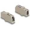 Delock LWL Kupplung LC Simplex Buchse zu LC Simplex Buchse OM1/OM2 beige