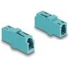 Delock LWL Kupplung LC Simplex Buchse zu LC Simplex Buchse OM3 aqua