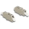 Delock LWL Kupplung LC Simplex Buchse zu LC Simplex Buchse OM1/OM2 beige
