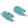 Delock LWL Kupplung LC Simplex Buchse zu LC Simplex Buchse OM3 aqua