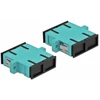 Delock LWL Kupplung SC Duplex Buchse zu SC Duplex Buchse Multimode 4 Stück hellblau