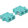 Delock LWL Kupplung SC Duplex Buchse zu SC Duplex Buchse Multimode 4 Stück hellblau