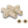 Delock LWL Kupplung ST Duplex Buchse zu ST Duplex Buchse beige
