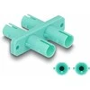 Delock LWL Kupplung ST Duplex Buchse zu ST Duplex Buchse aqua