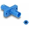 Delock LWL Kupplung ST Simplex Buchse zu ST Simplex Buchse blau