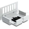 Delock LWL Patchfeld 6 Port für SC Duplex oder LC Quad grau Metall zur Hutschienen Montage
