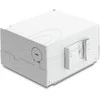 Delock LWL Patchfeld 6 Port für SC Simplex oder LC Duplex grau Metall zur Hutschienen Montage