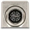 Delock M12 Adapteris X-kodiert 8 Pin Buchse zu RJ45 Buchse Cat.6A STP geschirmt gerade