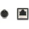 Delock M12 Adapterkabel A-kodiert 8 Pin Stecker zu RJ45 Buchse 50 cm