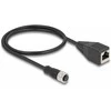 Delock M12 Adapterkabel D-kodiert 4 Pin Buchse zu RJ45 Buchse 50 cm