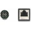 Delock M12 Adapterkabel X-kodiert 8 Pin Buchse zu RJ45 Buchse 50 cm