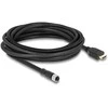 Delock M12 Kabelis A-kodiert 17 Pin Buchse zu HDMI Stecker 5 m juodas