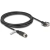 Delock M12 Kabelis A-kodiert 8 Pin Buchse zu RJ45 Stecker mit Schrauben Cat.5e FTP 3 m juodas