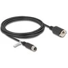 Delock M12 Kabelis A-kodiert 8 Pin Buchse zu RJ45 Buchse zum Einbau Cat.5e FTP 3 m juodas