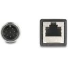 Delock M12 Kabelis A-kodiert 8 Pin Stecker zu RJ45 Buchse PVC 0,5 m
