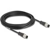 Delock M12 Kabelis A-kodiert 8 Pin Stecker zu Stecker PVC 5 m