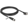 Delock M12 Kabelis D-kodiert 4 Pin Buchse zu RJ45 Stecker mit Schrauben Cat.5e FTP 3 m juodas
