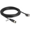 Delock M12 Kabelis D-kodiert 4 Pin Buchse zu RJ45 Stecker mit Schrauben Cat.5e FTP 5 m juodas