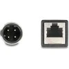 Delock M12 Kabelis D-kodiert 4 Pin Stecker zu RJ45 Buchse PVC 0,5 m