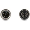 Delock M12 Kabelis L-kodiert 4 Pin Stecker zu Buchse PUR schleppkettentauglich 1 m juodas