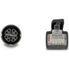 Delock M12 Kabelis X-kodiert 8 Pin Buchse zu RJ45 Stecker Cat.5e S/FTP flexibel 1 m juodas