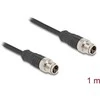 Delock M12 Kabelis X-kodiert 8 Pin Stecker zu Stecker PVC 1 m