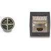 Delock M12 Kabelis X-kodiert 8 Pin Stecker zu RJ45 Buchse PUR (TPU) 0,5 m