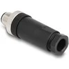 Delock M12 Steckverbinder A-kodiert 3 Pin Stecker zur Montage mit Schraubanschluss