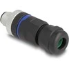 Delock M12 Steckverbinder A-kodiert 4 Pin Stecker zur Montage mit Schraubanschluss