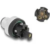 Delock M12 Steckverbinder A-kodiert 5 Pin Stecker zur Montage mit Schraubanschluss
