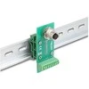 Delock M12 Übergabemodul Adapteris A-kodiert 8 Pin Buchse zu 9 Pin Terminalblock für Hutschiene