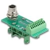 Delock M12 Übergabemodul Adapteris A-kodiert 8 Pin Buchse zu 9 Pin Terminalblock für Hutschiene