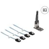 Delock M.2 2242 Key B+M Kontroller zu 4 x SATA mit 1 m Kabelis