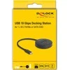 Delock M.2 Dockingstation für M.2 NVMe / SATA SSD mit USB 10 Gbps USB Type-C™ Stecker