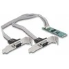 Delock M.2 Karte zu 2 x Seriell RS-232 DB9 mit Standard und Low Profile Slotblenden