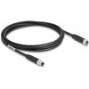 Delock M8 A-kodiert 3 Pin Kabelis Stecker zu Buchse PUR (TPU) 2 m