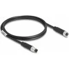 Delock M8 A-kodiert 4 Pin Kabelis Stecker zu Buchse PUR (TPU) 1 m