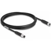 Delock M8 A-kodiert 4 Pin Kabelis Stecker zu Buchse PUR (TPU) 2 m